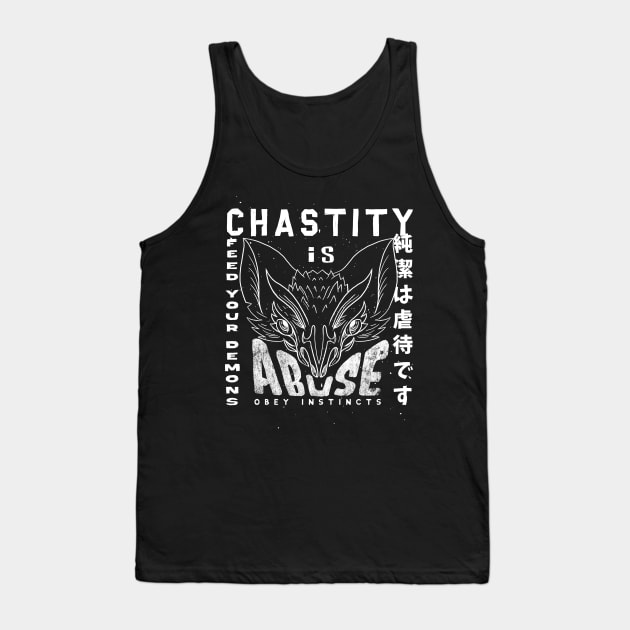 Chastity Is Abuse Tank Top by Krobilad